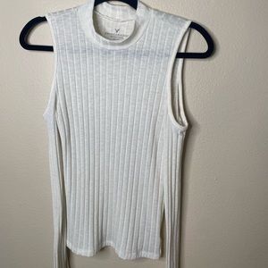 Long sleeve , see through , slight turtle kneck